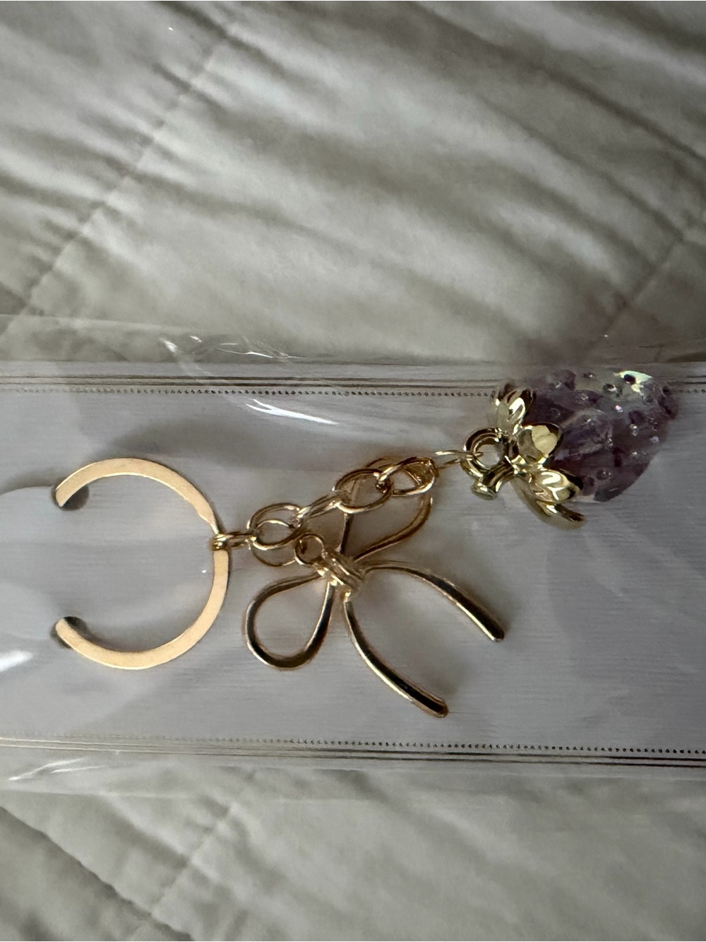 Strawberry Charm Keychain / Purse Charm π - Picture 9 of 9